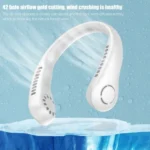 X5 Leafless Hanging Neck Fan With Adjustable Neck Band – Portable Rechargeable Neck Fan – Neck Fan For Summer (random Color) - Image 6