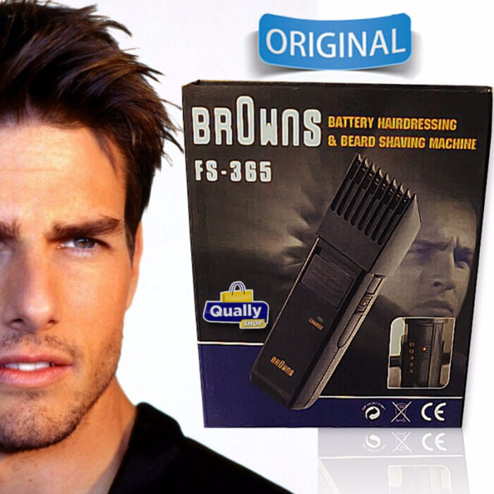Browns FS 365 Hair Expert Trimmer Clipper Hair Cutting Machine With Styling Comb And Scissor - Image 1