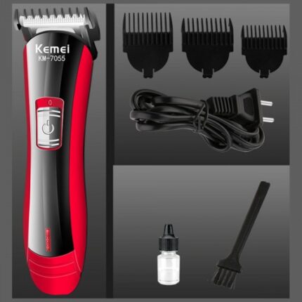 Kemei KM-7055 Rechargeable Hair Clipper & Trimmer for Men