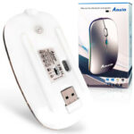 Anxin Rechargeable Wireless Bluetooth Mouse – 2.4g Usb Mouse For Laptop, Pc, Tablet, And Mobile Devices (android & Ios Compatible)(random Color)(original China) - Image 2