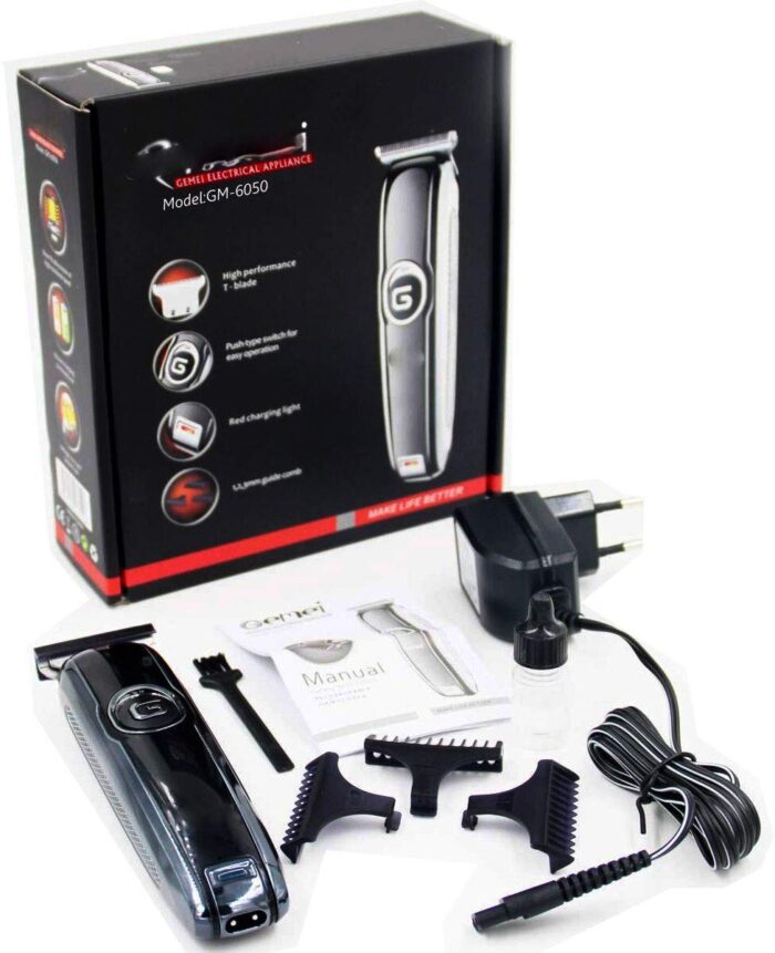 GEEMY GM-6050 Professional Hair Trimmer High Performance T-Blade - Image 2