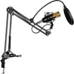 Professional Condenser Microphone – Podcast Mic Set Condenser Microphone With Rechargeable Auxiliary Background For Karaoke Singing, Youtube Recording Mic Set For Youtube | Mic Kit - Image 3
