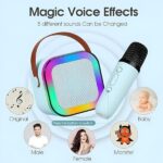 K12 Wireless Audio Microphone Bluetooth Speaker Portable Stereo Speaker Bluetooth Speaker Karaoke Speaker With Double Mic (random Color) - Image 3