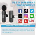 Wireless Mic K9 Dual Microphone Mic Plug & Play Usb Type C Plug Wireless Lavalier Microphone - Image 5