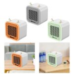 Portable Desktop Air Conditioning Fan | Three Gears Adjustable Strong Cold Air Fast Cooling Usb Fan For Indoor Rechargeable (random Colour) - Image 3