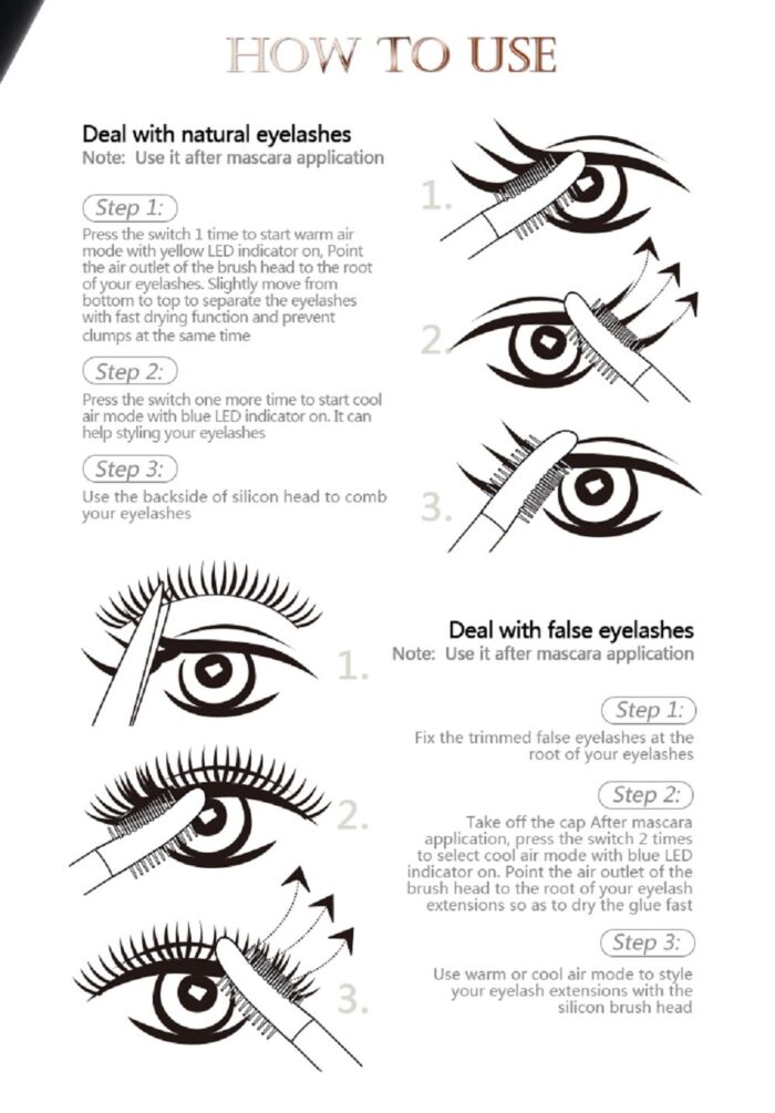 Air-Lash Rechargeable Heated Eyelash Curler With Warm And Cool Air Eye Makeup Tools - Image 4