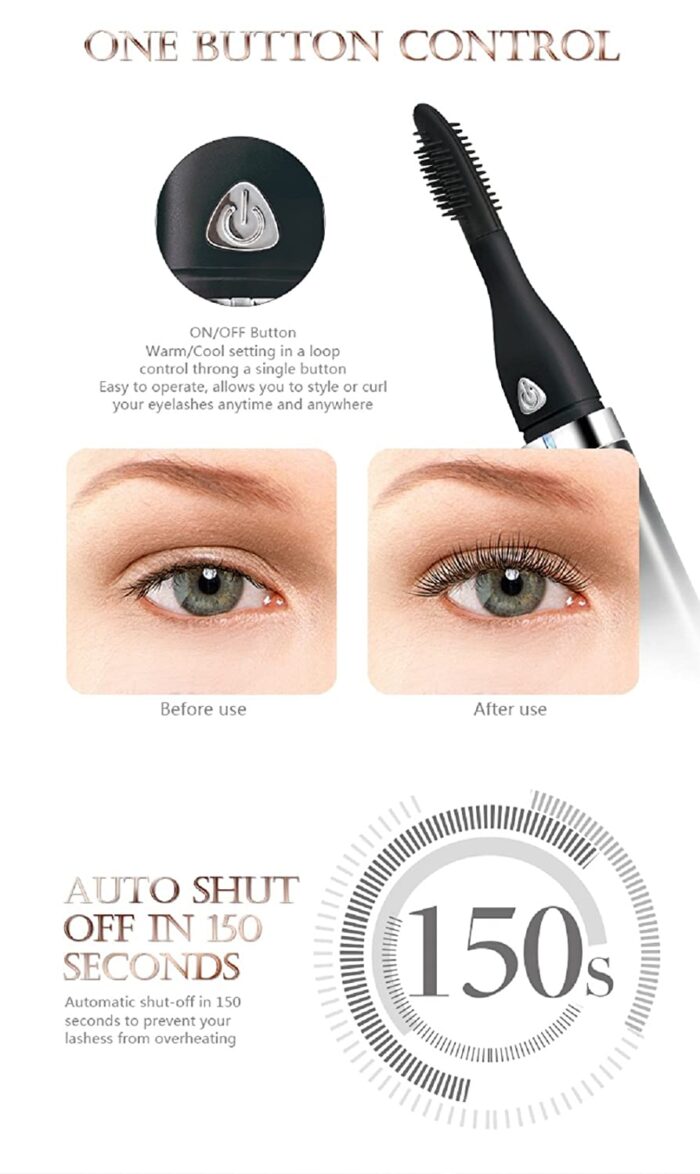 Air-Lash Rechargeable Heated Eyelash Curler With Warm And Cool Air Eye Makeup Tools - Image 5