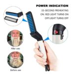 Quick Hair Straightener Brush For Men Multifunctional Styler Comb Mini Electric Hair Tool - Image 7