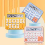 12 Digits Keyboard Style Calculator | Mechanical Buttons For Desktop Financial Accounting Cell Operated (random Color) - Image 2