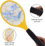 (nw000404) Electric Mosquito Killer Racket 2 In 1 Led Flash Light (battery Operated) (random Color) - Image 2
