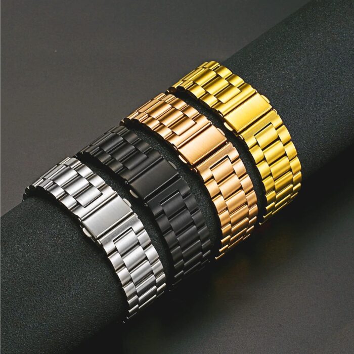 Stainless Steel Watch Band Quick Release Replacement Metal Smart Watch Strap - Image 1
