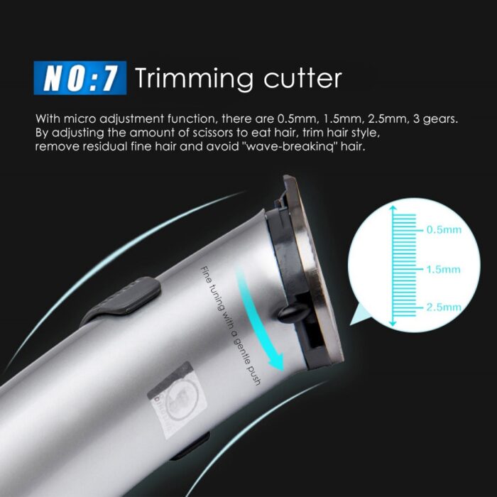 Rechargeable Hair Trimmer Clipper With Charging Stand 8 Hours Charge Time - Image 3