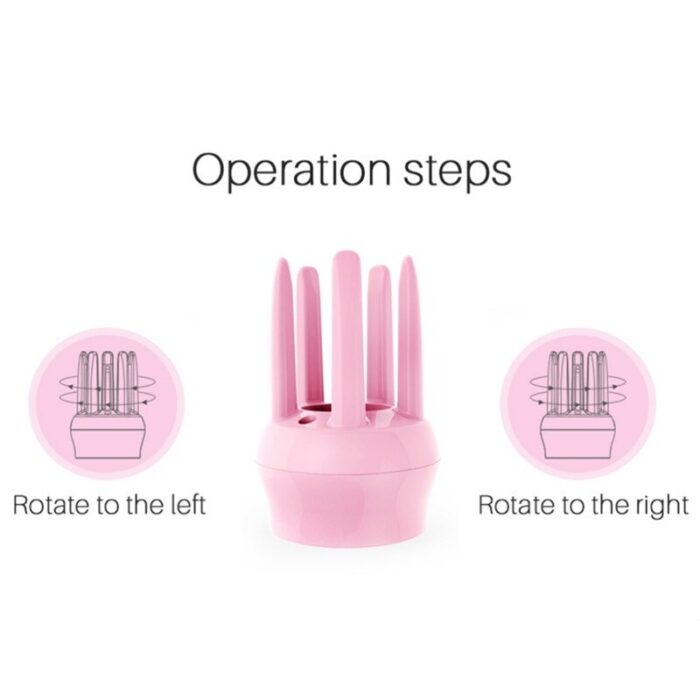 Automatic Hair Curler Rotating Rolling Iron Fast Styling Wand Ceramic Heating Tube with Plant Protein Coating - Image 9