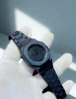 Full Black Aura Quartz Watch – Lightweight Design, , Premium Quality & Finish – Best Quality Analog Watch For Boys – Watch For Men | Full Black Color Watch (with Random Box) - Image 4