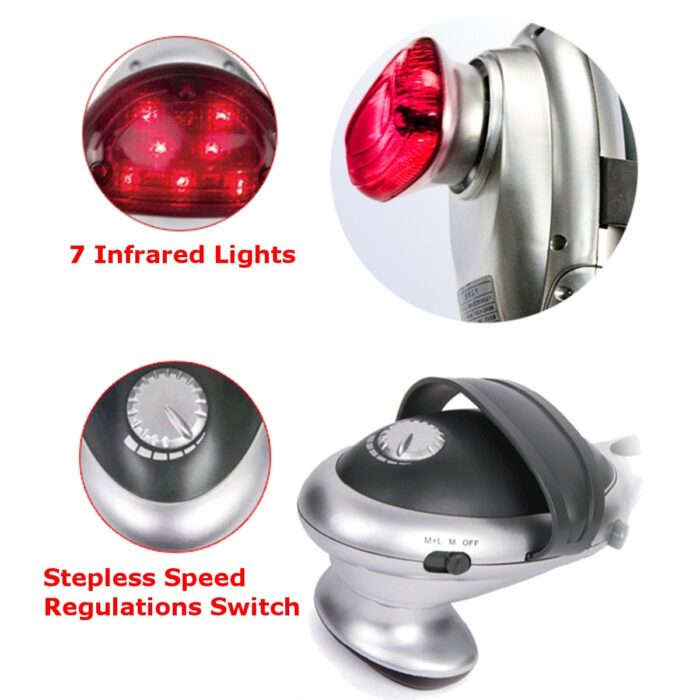 Electric Heated Handheld Infrared Body Neck Back Massager Health Care - Image 5