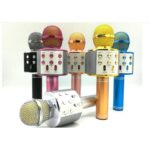 Ws-858 Wireless Bluetooth Handheld Karaoke Portable Microphone With Built-in Rechargeable Speaker (random Color)
