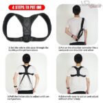 Sn-660 Smart Care Brand Posture Corrector Upper Back Support Strong Grip Shoulder Support Relief And Back Pain Relief Belt – Adjustable Posture Support Brace For Men And Women - Image 5
