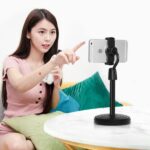Multifunction Mobile Tripod Stand Mini Tripod Stand Mobile Holder Adjustable Height & Angle Phone Holder - Image 2