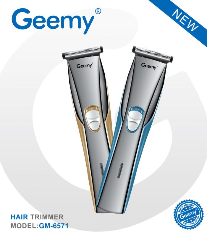 Geemy GM-6571 Zero Adjustable Professional Rechargeable Hair Trimmer Electric Hair Clipper - Image 1