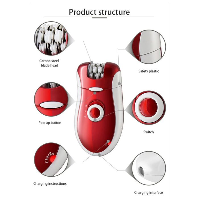 3 In 1 Women Electric Shaver Epilator Female Body Care - Image 5
