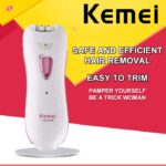 Kemei KM-290R Rechargeable Electric Hair Removal Device Female Device For Facial Armpit Body Parts - Image 2