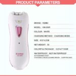 Kemei KM-290R Rechargeable Electric Hair Removal Device Female Device For Facial Armpit Body Parts - Image 4