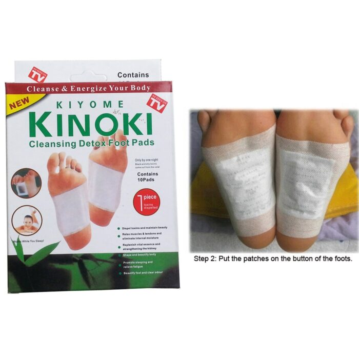 Kinoki Detox Foot Pads Patches Relaxation Massage Relief Stress Feet Care 10 Pads In Each Box - Image 5