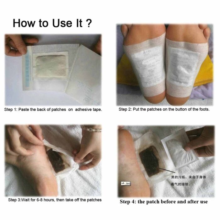 Kinoki Detox Foot Pads Patches Relaxation Massage Relief Stress Feet Care 10 Pads In Each Box - Image 3