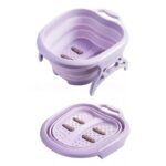 Portable Folding Travel Foot Wash Basin Feet Spa Bubbling Massage Wheel Bath-Tub - Image 5