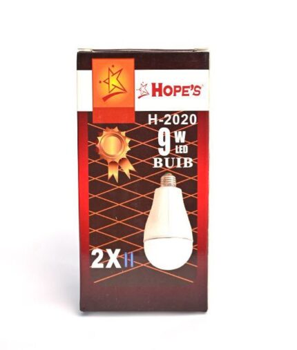 Hope’s H-2020 Led Rechargeable 9 Watt Bulb With Double Battery | Best Quality Rechargeable Bulb ( Chori Bulb )