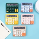 12 Digits Keyboard Style Calculator | Mechanical Buttons For Desktop Financial Accounting Cell Operated (random Color) - Image 3