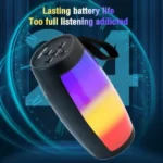 1202 Wireless Bluetooth Speakers Home Outdoor Portable Small Speaker Subwoofer Car Audio Bass Mp3 Player Sound System Led Lights - Image 2