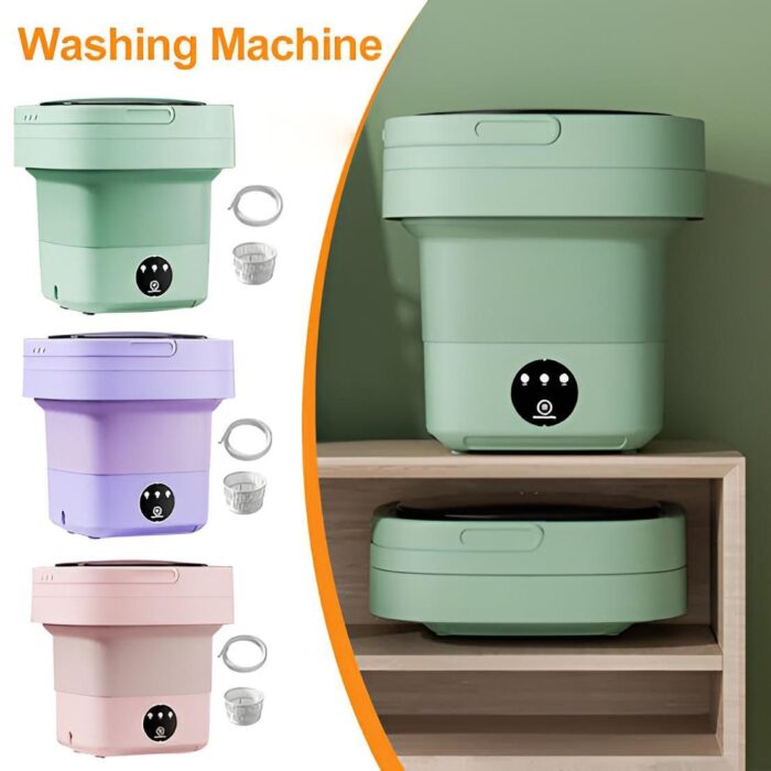 6.5l Portable Foldable Washing Machine Basket Random Color - Image 8