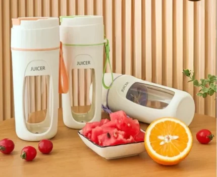 Usb Rechargeable Juicer Blender- 8 Blades- Mini Portable Personal Size Juicer 350 Ml (random Color)