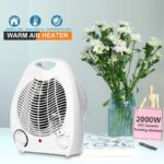 2000W Portable Lightweight Electric Fan Heater With Overheat Protection And Adjustable Thermostat Control - Image 4