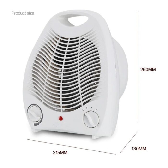 2000W Portable Lightweight Electric Fan Heater With Overheat Protection And Adjustable Thermostat Control - Image 6