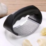 Garlic Press Rocker – Stainless Steel Garlic Press, Versatile Garlic Crusher, Easy To Use And Store Garlic Mincer – Effortless Cleanup And Dish Safe Garlic Grater(random Color) - Image 3
