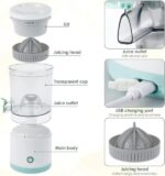 Portable Electric Citrus Juicer Hands-free Rechargeable Orange Lemon Grapefruit Juicer Easy To Clean Juicer Machine | Orange, Lemon Juicer And Squeezer | Juice Extractor | Juice Blender - Image 3