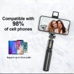 R1s Selfie Stick With Tripod | Bluetooth Foldable Selfie Rod For Phone Action Camera Iphone(random Color ) - Image 5