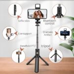 R1s Selfie Stick With Tripod | Bluetooth Foldable Selfie Rod For Phone Action Camera Iphone(random Color ) - Image 6