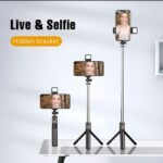 R1s Selfie Stick With Tripod | Bluetooth Foldable Selfie Rod For Phone Action Camera Iphone(random Color ) - Image 3