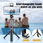 R1s Selfie Stick With Tripod | Bluetooth Foldable Selfie Rod For Phone Action Camera Iphone(random Color ) - Image 4
