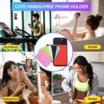 1 Pc Mobile Phone Silicone Suction Cup Square Mobile Phone Single-sided Case Anti-slip Holder Mount Suction (random Color) - Image 3