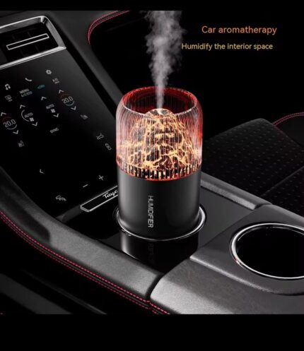 Volcano Usb Mini Air Humidifier Car Mist Spray Maker Aroma Essential Oil Diffuser Purifier Colorful Night Live(random Color)