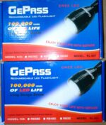 New Emergency Gepass Rechargeable Led Flashlight, 100,000 Hours Of Led Life, Long Range Beam, Cree Led, Outdoor And Indoor Lights, Bright Light, Camping Torch | Geepas Rl 601