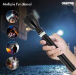 New Emergency Gepass Rechargeable Led Flashlight, 100,000 Hours Of Led Life, Long Range Beam, Cree Led, Outdoor And Indoor Lights, Bright Light, Camping Torch | Geepas Rl 601 - Image 6