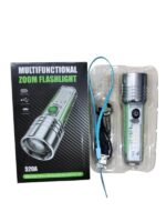 520a Super Bright Flashlight Rechargeable Long Range 8 Modes Portable Flashlight For Emergency, Camping, Hiking | Water Proof Flashlight | Zoom Flashlight - Image 7