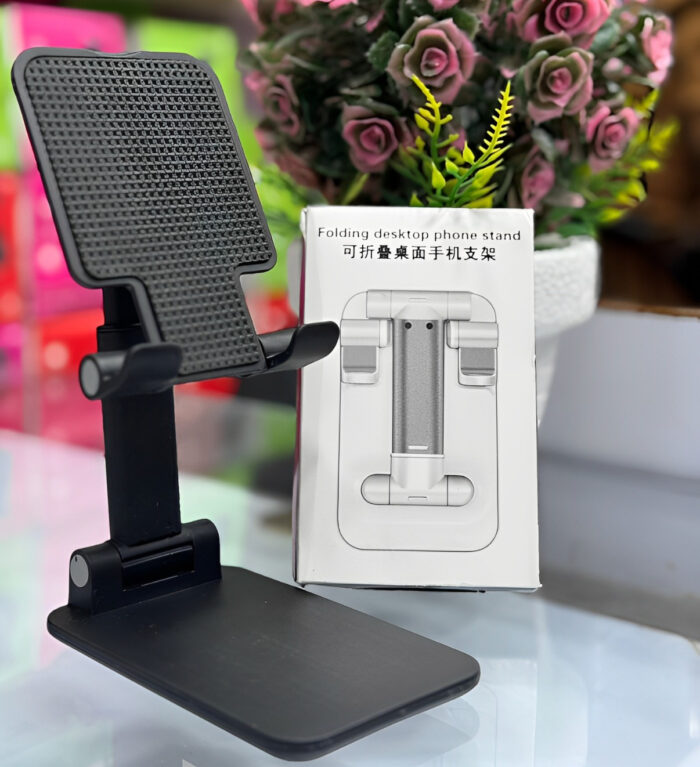 Foldable & Adjustable Mobile Phone And Tablet Stand | Flexible Desktop Mount & Lazy Bracket Support For All Devices (random Color) - Image 2