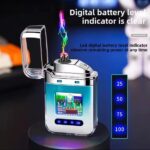 Electric Lighter – Charging Lighter Creative Personality – Cigarette Lighter | Electric Rechargeable Cigarette Lighter ( Random Color ) - Image 2