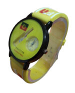 Pti Analog Wrist Watch | Pakistan Tehreek Insaf Wrist Watch For Men | Wrist Watch For Boys | Wrist Watch For Kids | Best Quality Wrist Watch With Analog Display – Cell Operated Watch – Silicone Watch – Yellow Color ( Without Box